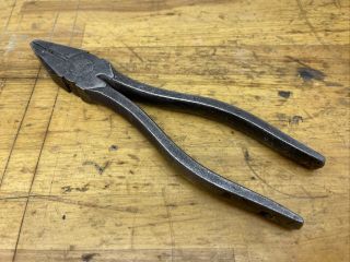 Diamalloy Tl - 13 - A Linesman Pliers Vintage (possibly World War Ii?) Military