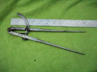 Vintage Wing Dividers Sargent & Co.  10 Inch Machinist Tool Wood Tool