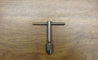 Antique Goodell Pratt Tap Wrench Handle,  3/16 " Capacity,  Pat.  8 - 13 - 1895,
