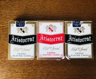 3 Vintage Sam’s Town Hotel And Gambling Hall - Aristocrat Club Playing Cards