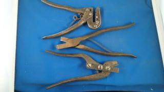 3 Vintage Auto - Body Hand Operated Sheet Metal Tools