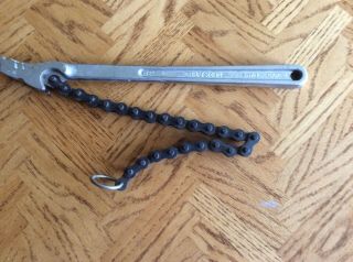 Vintage =craftsman= 12 " Chain Wrench 55713 Wf (4 " Cap) 15 " Chain - Cond
