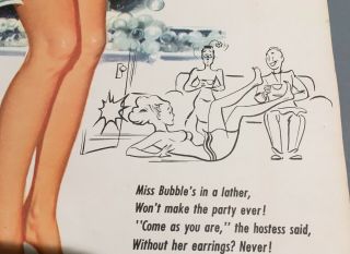 1959 Pinup Calendar,  Bill Randall,  Miss Bubble Bath,  September,  Berman Sales Co. 2