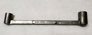 Vintage Antique Duro - Chrome No 2143 Double Socket.  Made Usa Rare 9/16,  5/8
