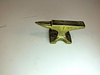 Vintage Small Solid Brass Anvil,  Port Arthur,  Texas.