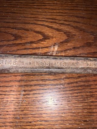 Vintage M.  Klein & Sons CAT 3146 Lineman ' s Bell System Telephone Wrench 3