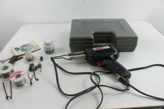 Vintage Eatons Electric Soldering Iron Model 1682 Tool With Case