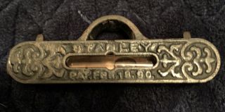 Rare Early Patent Date.  Antique Stanley Type 3 Pocket Level Pat.  1890