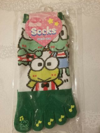 Sanrio Keroppi Toe Socks Womens