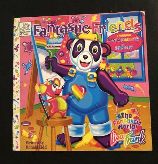 Vintage Lisa Frank Kids Book 1997 Fantastic Friends Panda Painter Kidd