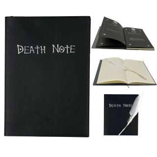 Goldenvalueable Anime Death Note Cosplay Notebook With Feather Pen And Bookmark