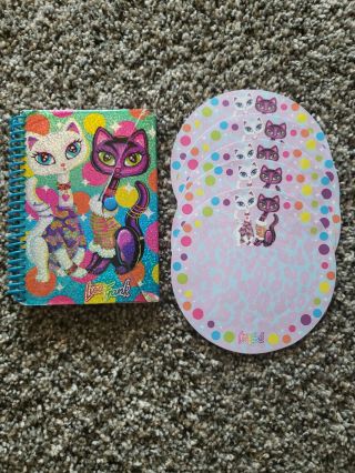 Vintage Lisa Frank Siamese Cats Stationary & Spiral Notepad