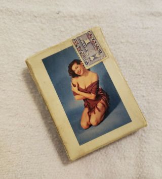Vintage Pack of 52 Crown Dist.  LOOK Playing Cards Pin Up Girls Art Studies 2
