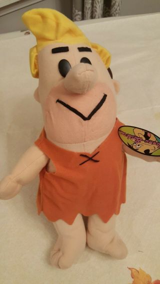 Vintage Hanna Barbera Barney Rubble Doll 15 Inch