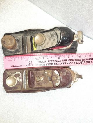 2 Stanley Mini Planes.  Stanley No.  220 Plane,  Other 6 1/8 " L X 2 " W Usa Made