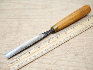 Vintage Sculpture House Tools 5/8 " No.  5 Sweep Straight Wood Carving Gouge