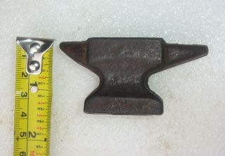 Antique Vintage Miniature Cast Iron Anvil Jewelers Blacksmith Tool 2
