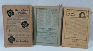 1892 Poor Richard Almanac,  1897 Hostetter ' s and 1902 Ayer ' s American Almanac 3