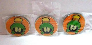 Marvin The Martian Set Of 3 Identical Refrigerator Magnets - / Packages
