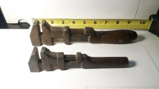 Small Old/vtg “bemis & Call Co.  ” Adjustable Monkey Wrench Antique/rare Farm Tool