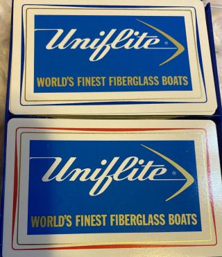 Uniflite Boats Double Deck Of Advertising Playing Cards