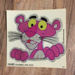 Vintage Pink Panther Sticker Decal Vinyl 1980 