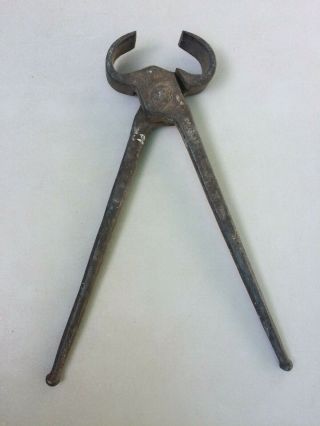 Antique/vintage Hand Forged Blacksmith Tongs Farrier Tool Nipper
