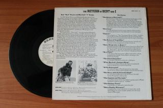 ROBERT BRYAN AND MARSHALL DODGE LP - THE RETURN OF BERT AND I - VG,  - 1972 COMEDY 2