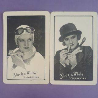 Swap Cards Vintage Ladies - 2 Rare Vintage 1940 