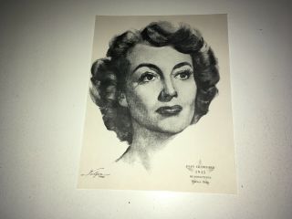 Joan Crawford Vintage Movie Art Print Mildred Pierce Film Noir Nicholas Volpe