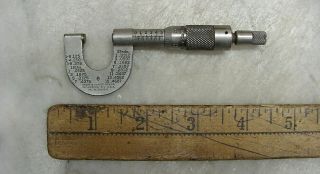 Vintage Brown & Sharpe Micrometers,  No.  6,  9/16 " Capacity,  W/owners Marking,  Vgc