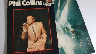 Phil Collins Robus Books 1980s Poster And Picture Book Vintage