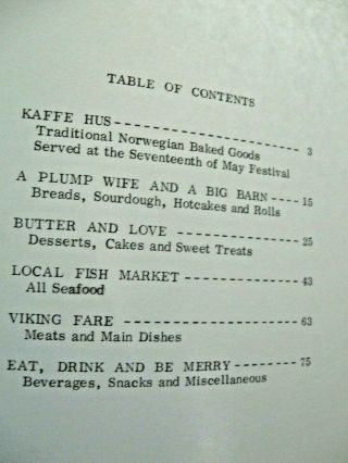 Sons of Norway Fedrelandet Lodge 23 - Cookbook - Second Edition - Alaska - 1981 3