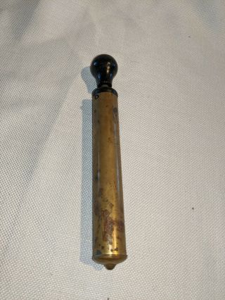 Antique Coleman Brass Hand Pump 7 " Long Wood Knob Handle