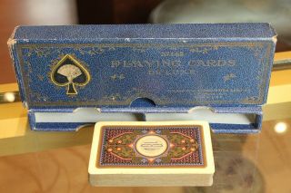Antique No 142 Playing Cards De Luxe York Consolidated Card Co 1 Deck 1920 