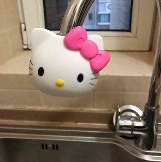 Cute Hello Kitty Faucet Adapter Water Filter Home Garden Kitchen Bathroom Tool