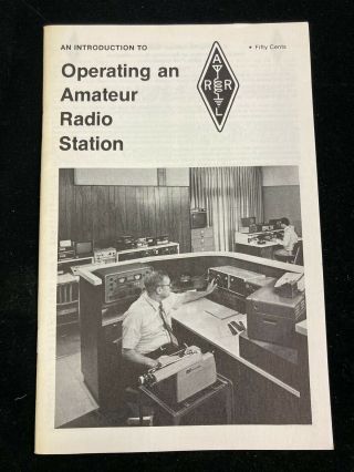 Vintage 1983 Arrl Operating An Amateur Radio Station Booklet
