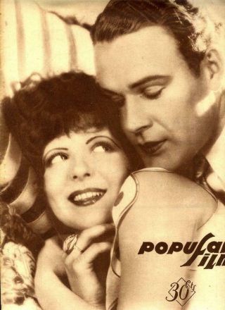 Vintage Clara Bow Colleen Moore " Popular Film " Spanish Mag 1929