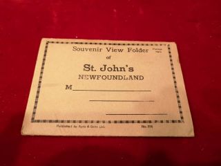 Early Antique Souvenir Booklet St.  John 