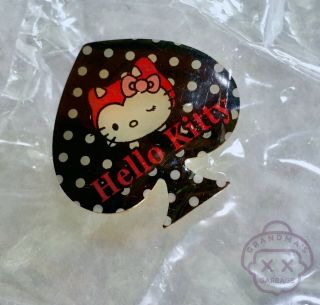 Vtg Sanrio Rare Devil Hello Kitty Mini Badge Pin Nos Japan Halloween Spade 2005