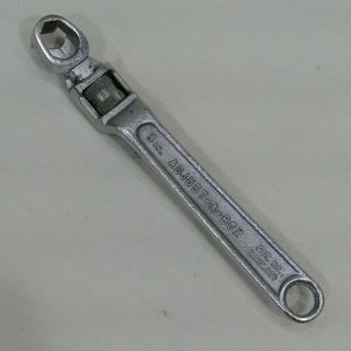 Vintage Adjust - A - Box Wrench 8 " Tool Mfd.  Usa Forged Steel Pat.  No.  2,  912,  891