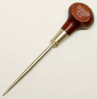Stanley (Notched Rectangle) No.  69 - 007 Scratch Awl - Hole Starter / Hand Tool 2