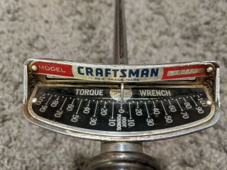 Craftsman Torque Wrench 1/2 " Drive Tool Foot Pounds Model 4448 Made In Usa