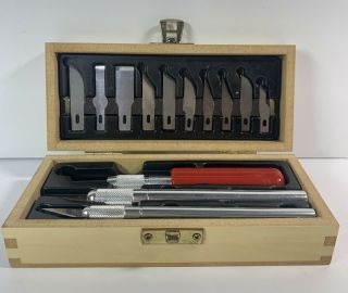 Vintage X - Acto Knife Wood Box Set - Not