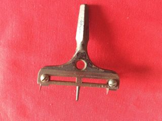 Vintage King & Smith Adjustable Washer Circle Cutter Brace Bit Tool Leather