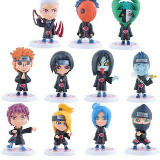 Naruto Akatsuki Figures Set Itachi,  Pain,  Sasori,  Orochimaru
