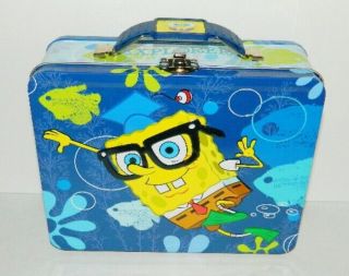 Spongebob Squarepants Large Carry All Tin Tote Lunchbox Style A,