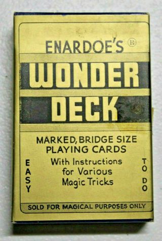 Enardoes Wonder Deck Marked Bridge Size Playing Cards For Magical Use Only