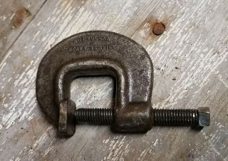 Vintage - J.  H.  Williams & Co.  No.  1 Vulcan Heavy Service - C - Clamp Drop - Forged