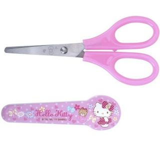 Hello Kitty Safety Stainless Steel Scissors Shears,  Cap For Crafts,  Kids Baby Food